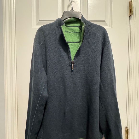 Tommy Bahama XXL 1/4 zip sweater pullover - Picture 2 of 5